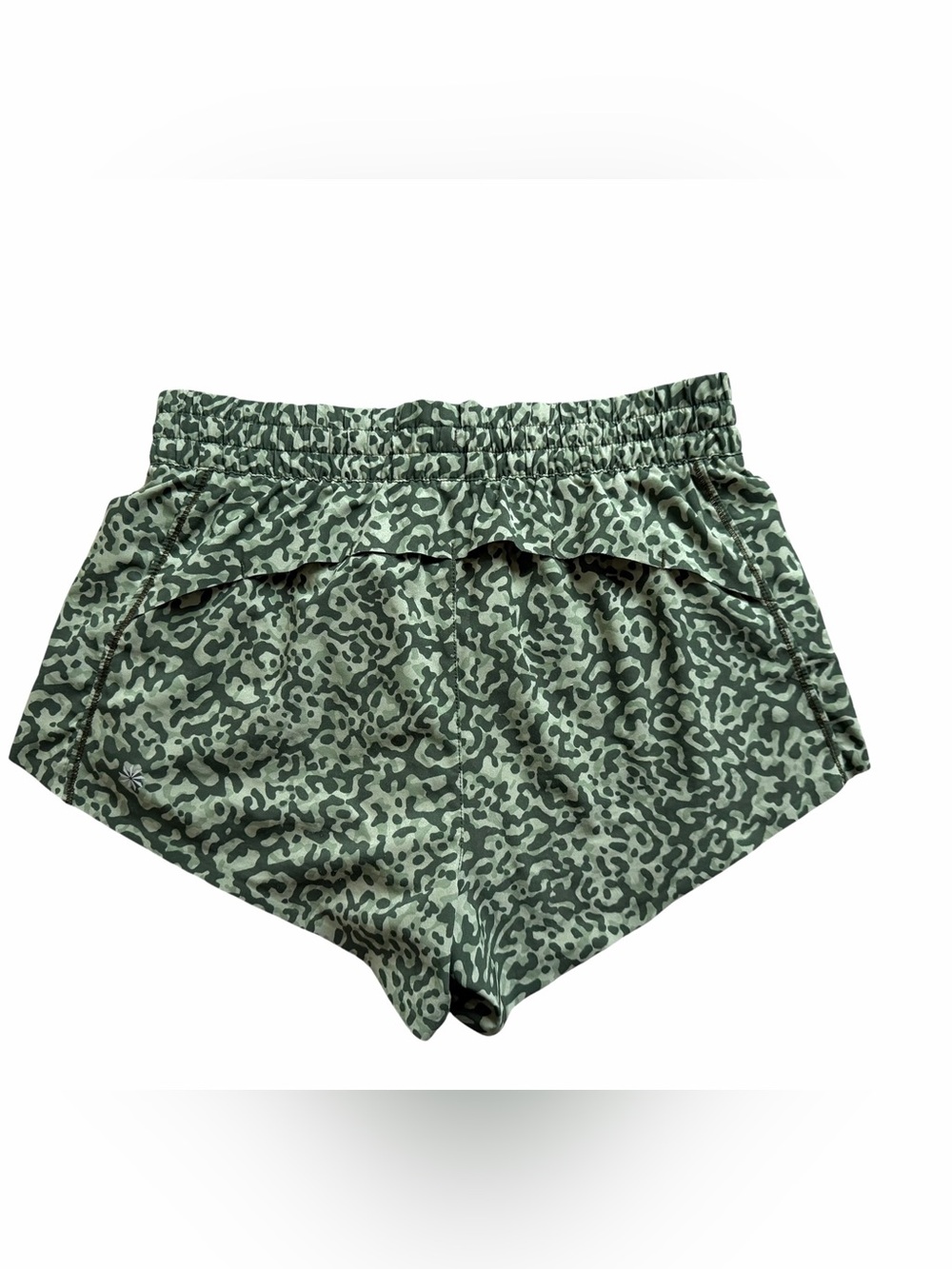 Athleta Hustle Shorts 3” Womens XS Green Lightweight Stretch Running Activewear - Picture 4 of 6